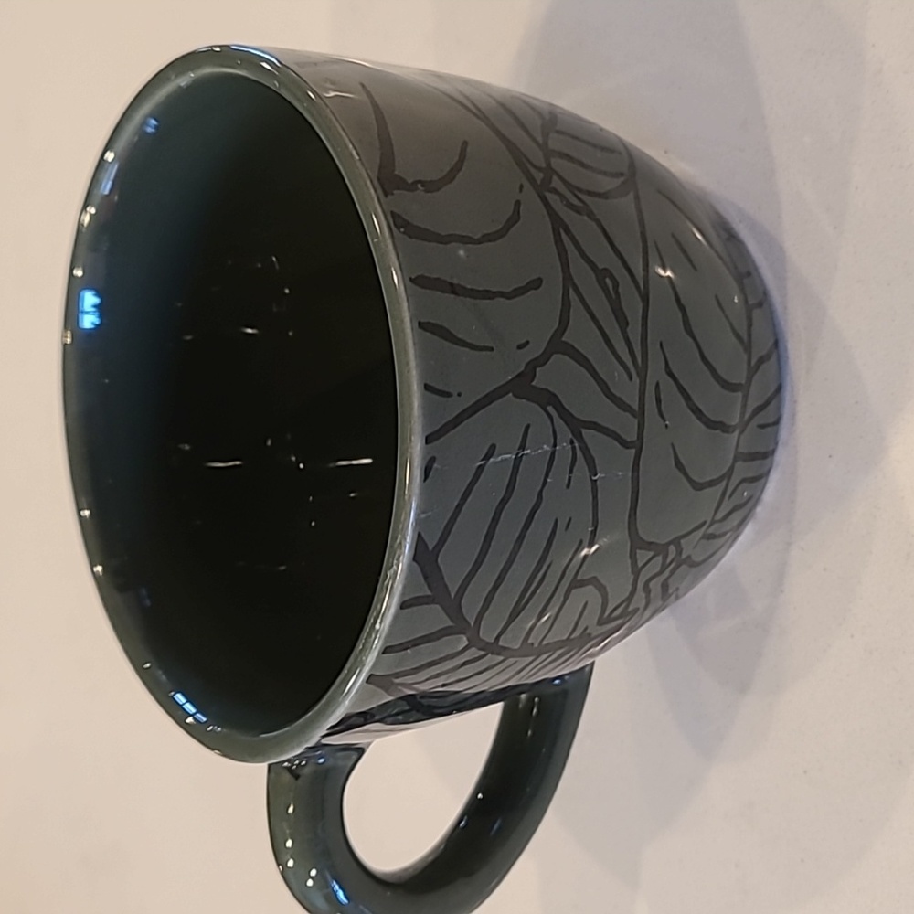 Place & Time Khaki Green & Black Mug